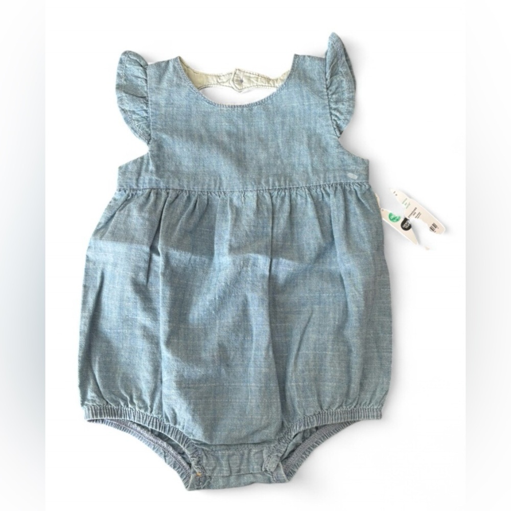 OshKosh B'gosh Blue Denim Baby Romper